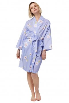 The Cat's Pajamas Women's Isabella Luxe Pima Kimono Robe