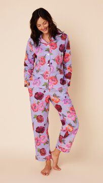 The Cat's Pajamas Women's Mari Luxe Pima Classic Pajama Set