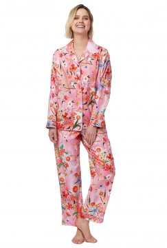 The Cat's Pajamas Women's Spring Fling Luxe Pima Classic Pajama Set