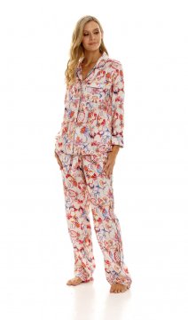 The Lazy Poet Women's Emma Wild Rafiki Classic Linen Pajama Set
