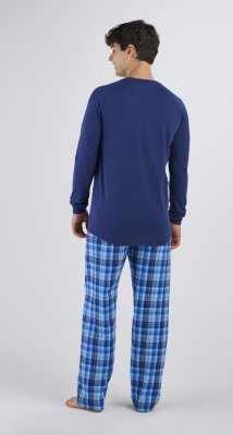 Boxercraft Men's Harley Harmony Blue Plaid Flannel Pajama Pant