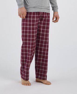 Boxercraft Men's Harley Varsity Maroon Plaid Flannel Pajama Pant