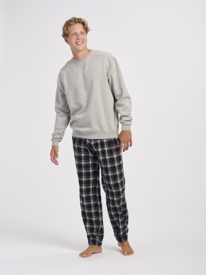 Boxercraft Men's Heritage Black Plaid Flannel Jogger
