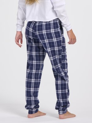 Boxercraft Adult Navy/Silver Plaid Flannel Jogger