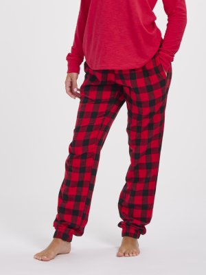 Boxercraft Adult Red/Black Buffalo Plaid Flannel Jogger