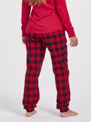 Boxercraft Adult Red/Black Buffalo Plaid Flannel Jogger
