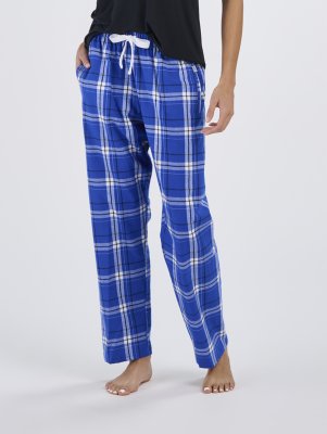 Boxercraft Women's Haley Carnegie Electric Royal Plaid Flannel Pajama Pant