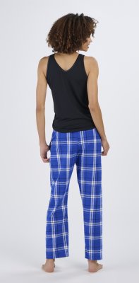Boxercraft Women's Haley Carnegie Electric Royal Plaid Flannel Pajama Pant