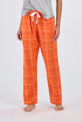 Boxercraft Women's Haley Carnegie Orange Plaid Flannel Pajama Pant