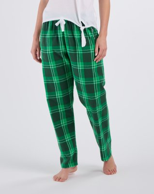 Boxercraft Women's Haley McIntosh Green Plaid Flannel Pajama Pant