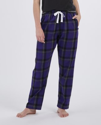 Boxercraft Women's Haley McIntosh Purple Plaid Flannel Pajama Pant