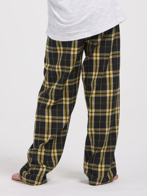 Boxercraft kids Black/Gold Plaid Poly Flannel Lounge Pant