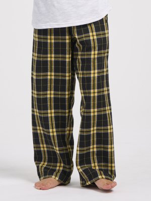 Boxercraft kids Black/Gold Plaid Poly Flannel Lounge Pant