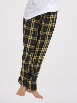 Boxercraft kids Black/Gold Plaid Poly Flannel Lounge Pant