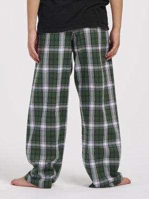Boxercraft kids Green/White Plaid Poly Flannel Lounge Pant