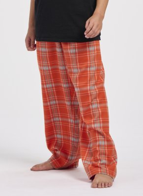 Boxercraft Kids Burnt Orange Kingston Plaid Poly Flannel Lounge Pant