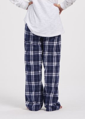 Boxercraft kids Navy/Silver Plaid Poly Flannel Lounge Pant