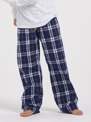 Boxercraft kids Navy/Silver Plaid Poly Flannel Lounge Pant