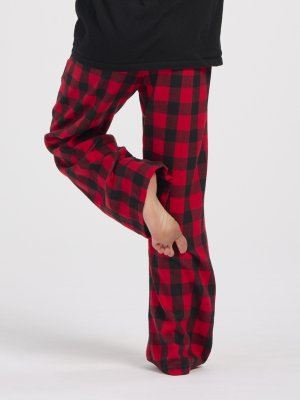 Boxercraft kids Red/Black Buffalo Plaid Poly Flannel Lounge Pant