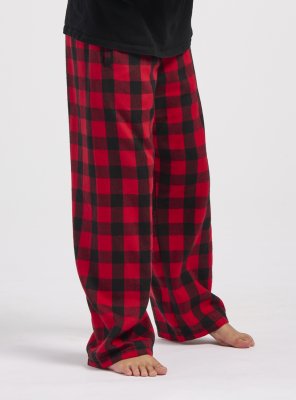Boxercraft kids Red/Black Buffalo Plaid Poly Flannel Lounge Pant