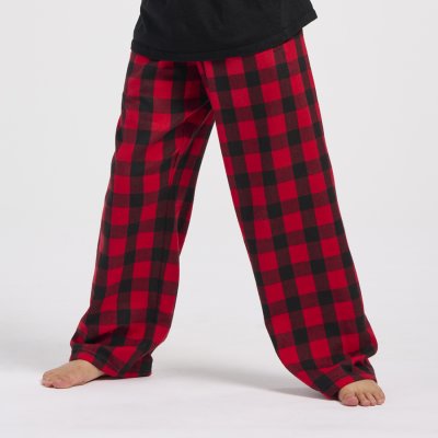 Boxercraft kids Red/Black Buffalo Plaid Poly Flannel Lounge Pant