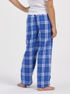 Boxercraft kids Royal/Silver Plaid Poly Flannel Lounge Pant