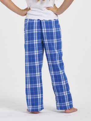 Boxercraft kids Royal/Silver Plaid Poly Flannel Lounge Pant