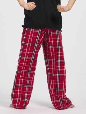 Boxercraft kids Red/White Plaid Poly Flannel Lounge Pant