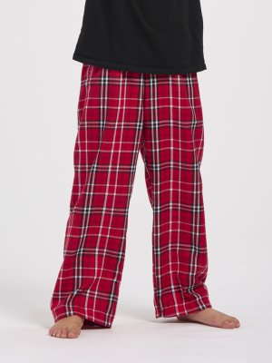 Boxercraft kids Red/White Plaid Poly Flannel Lounge Pant