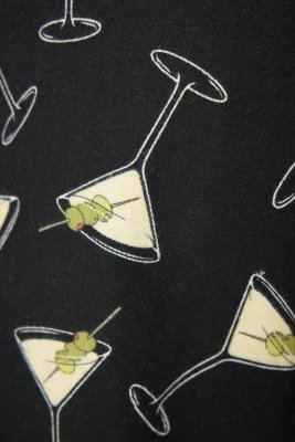 PJ Salvage Merrier With A Martini Flannel Pajama Pant in Black