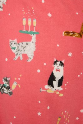PJ Salvage Let's Get Fizzacle Flannel Pajama Pant in Dark Coral