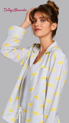 Daisy Alexander Rainy Day Classic Cotton Poplin Pajama Set