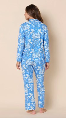 The Cat's Pajamas Women's Angels Among Us Pima Knit Cotton Classic Pajama Set