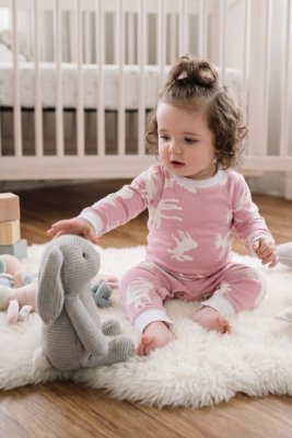 Lazy One Kids Unisex Classic Moose FlapJack in Pink