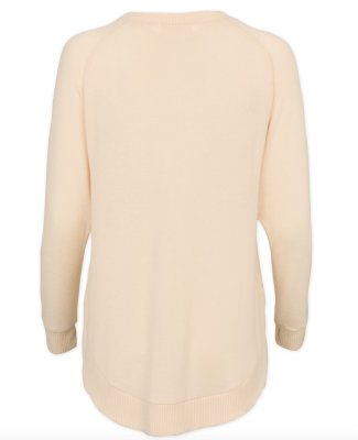 Boxercraft Women's Cuddle Oversized Crew Top in Barley