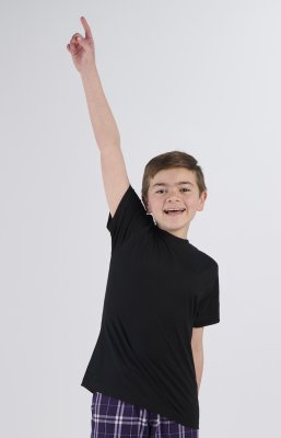 Boxercraft Kids Essential Short Sleeve T-Shirt in Black