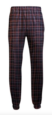 Boxercraft Adult Black/Orange Plaid Flannel Jogger