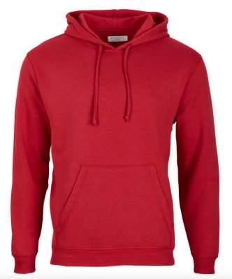Boxercraft Men's Fleece Hoodie in Brick Red