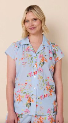 The Cat's Pajamas Women's Camilla Luxe Pima Cotton Capri Pajama Set