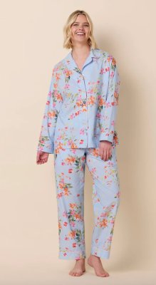 The Cat's Pajamas Women's Camilla Luxe Pima Cotton Classic Pajama Set