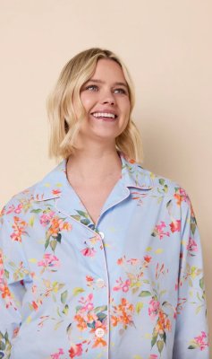 The Cat's Pajamas Women's Camilla Luxe Pima Cotton Classic Pajama Set