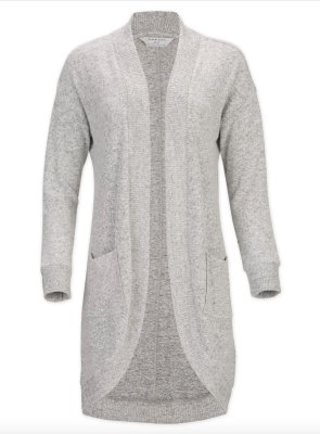 Boxercraft Women's Cuddle Cardigan in Oxford Heather
