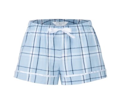 Boxercraft Kids Carnegie Sky Poly Flannel Plaid Lounge Shorts