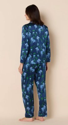 The Cat's Pajamas Women's Cascadia Silk Classic Pajama Set
