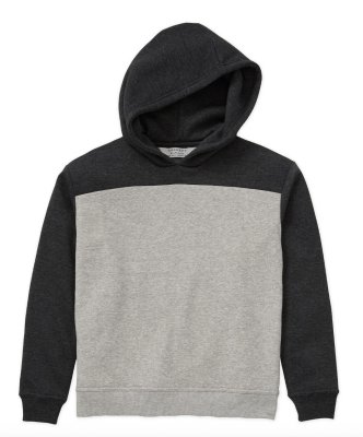 Boxercraft Kids Charcoal/Oxford Heather Colorblocked Hoodie