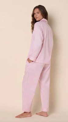 The Cat's Pajamas Women's Pink Classic Luxe Pima Cotton Pajama Set