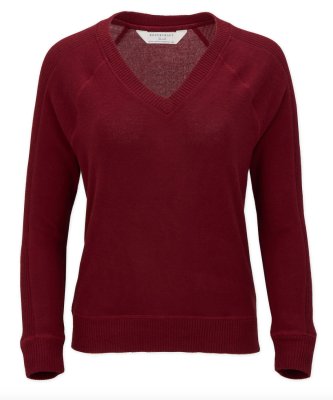 Boxercraft Women's Cuddle V-Neck Lounge Top in Mantra Red