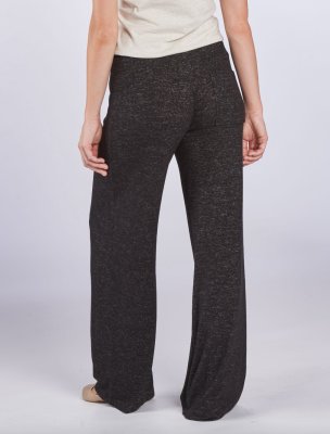 Boxercraft Women's Cuddle Wide Leg Pant in Black Heather