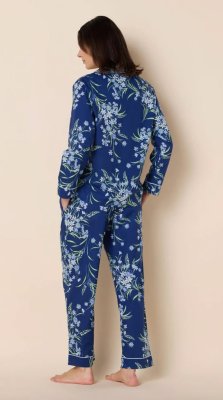 The Cat's Pajamas Women's Garden Posy Luxe Pima Cotton Classic Pajama Set