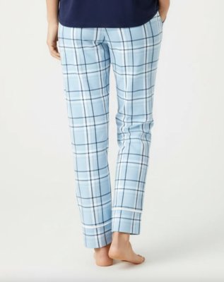 Boxercraft Girls Carnegie Sky Cuffed Poly Flannel Lounge Pant